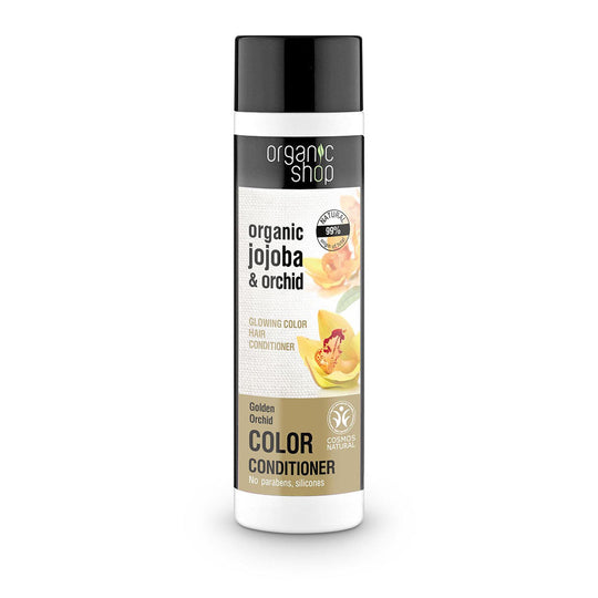 Μαλακτική κρέμα μαλλιών Organic Shop Glowing Color Golden Orchid 280 ml