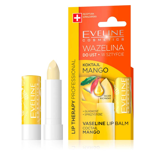 Eveline Lip Therapy Vaseline Coctail Mango Βάλσαμο χειλιών