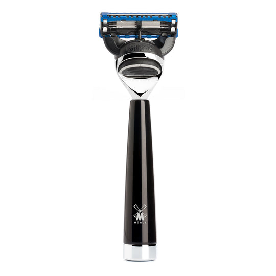 Ξυριστική μηχανή συμβατή με Gillette Fusion και premium λαβή ρητίνης R 146 F