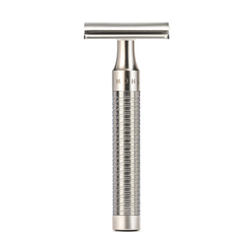 Κλασική ξυριστική μηχανή Safety Razor με κλειστή χτένα, από ανοξείδωτο ατσάλι, Muehle Rocca R94