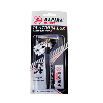 Ξυριστική μηχανή Rapira με σετ 5 λεπίδες Platinum Lux