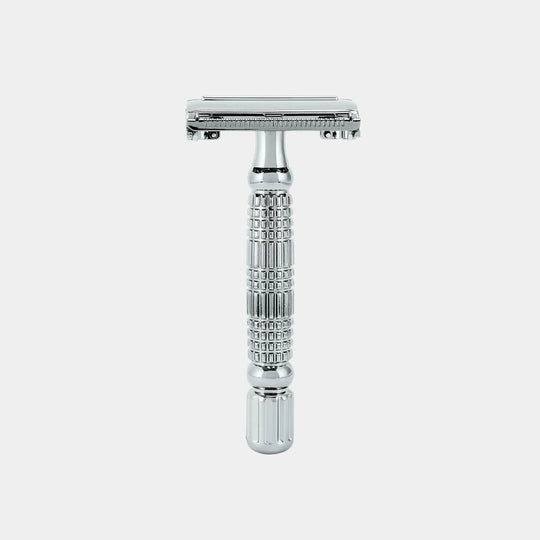 Κλασική ξυριστική μηχανή butterfly Rockwell R1 White Chrome