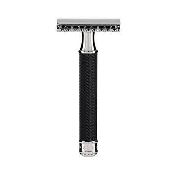Κλασική ξυριστική μηχανή Safety Razor με ανοιχτή χτένα Muehle R41 Black