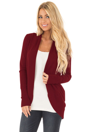 Cardigan simplu din material fin fara nasturi BL999-81