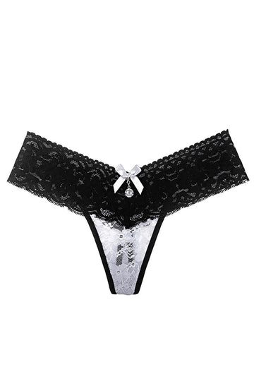 Chilot tanga elegant din dantela GS504-1122
