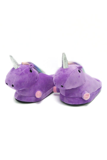 Papuci pufosi de casa in forma de unicorn PC6-11