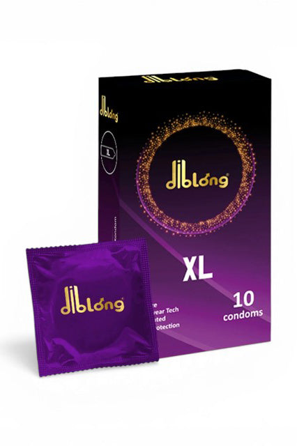DIBLONG XL – Προφυλακτικά Λιπαντικά από Φυσικό Λάτεξ, Μέγεθος XL, 55 ± 2 mm, 10 τεμ, SPL26 SPL26-00