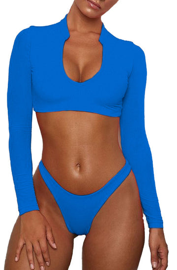 Costum de baie in doua piese cu sutien stil top SW1943-4
