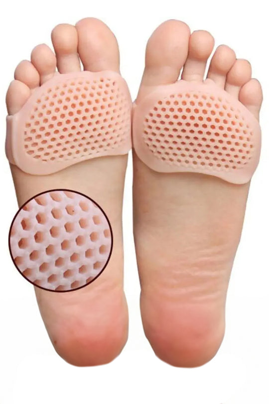 TOY302-152 Σετ 2 εξαιρετικά μαλακών προστατευτικών από σιλικόνη-τζελ για το πέλμα του ποδιού - μπροστινό μέρος