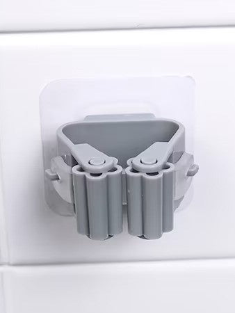 TOY304-18 Επιτοίχια βάση για σκούπα/σφουγγαρίστρα χωρίς τρύπημα