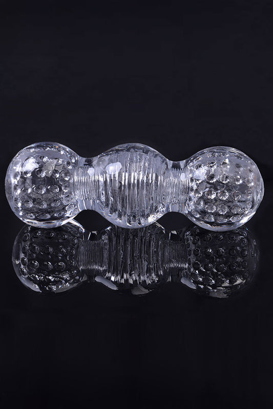 Κρυστάλλινο Σιλικονούχο TPE Masturbator για άνδρες, 3D Κόλπος, διαφανές TOY344A-00