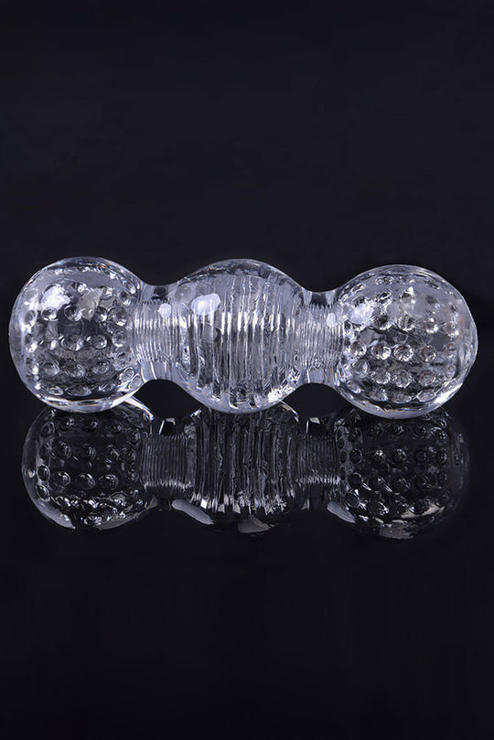 Κρυστάλλινο Σιλικονούχο TPE Masturbator για άνδρες, 3D Κόλπος, διαφανές TOY344A-00