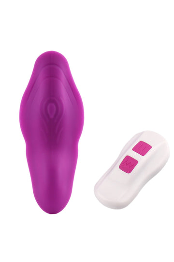 Φορητό δονητή πεταλούδα με ασύρματο τηλεχειριστήριο και πολλαπλές λειτουργίες δόνησης, Μωβ, TOY348-55