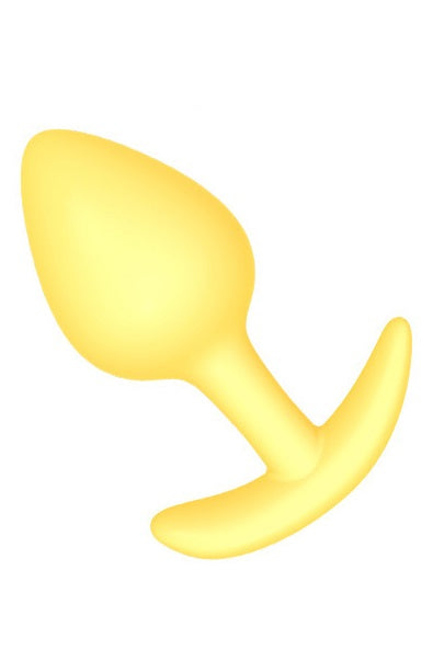 Αναλτικός Δονητής (Butt Plug) σιλικόνης με 1 μπίλια, Εκρού, TOY386-221