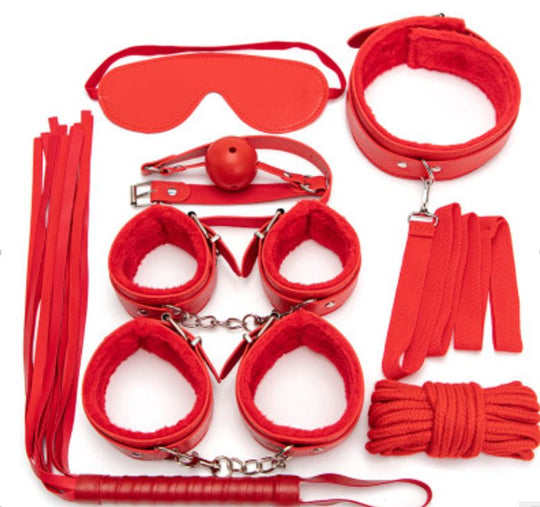 Σετ φετίχ 8 τεμαχίων από επενδεδυμένο οικολογικό δέρμα TOY40-3