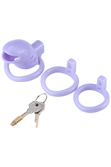 Κλωβός αγνότητας ανδρικός από ABS, Λιλά, TOY510-112