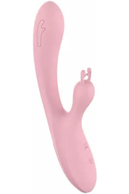 Δονητής Κουνελάκι Dual με 2 Ισχυρά Μοτέρ, Ταυτόχρονη Κολπική και Κλειτοριδική Διέγερση, Premium Σιλικόνη, Επαναφορτιζόμενος USB, Ροζ, TOY559-5