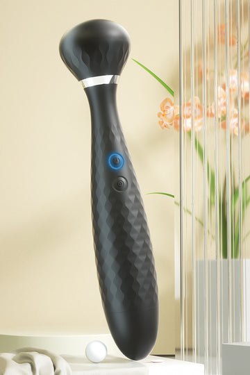 Ισχυρό Δονητικό Wand – Black Knight, Συσκευή Μασάζ και Διέγερσης, Επαναφορτιζόμενο, Μαύρο, TOY561-1