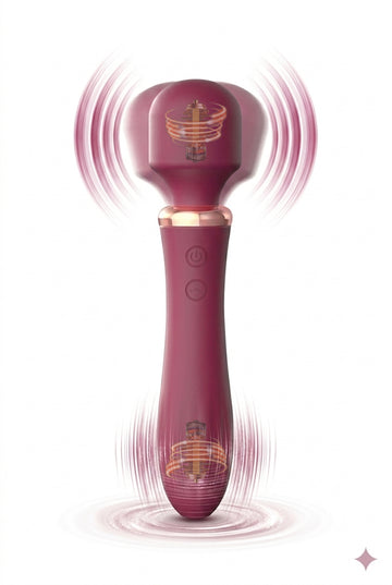 Velvet Wand Premium – Έντονο Μασάζ και Βαθιά Χαλάρωση σε Κομψό Σχεδιασμό, Βυσσινί, TOY617-81