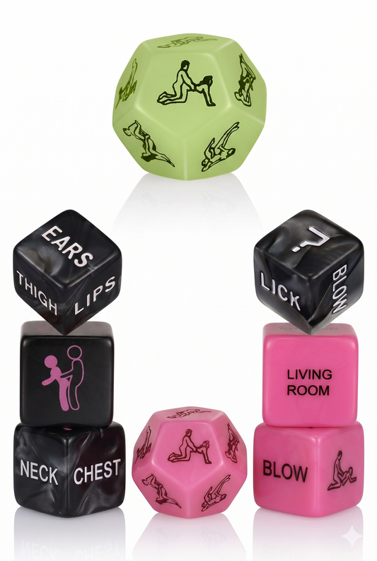 Dice Adventure – Σετ 5 Ειδικών Ζαριών για Εξερεύνηση και Πάθος στο Ζευγάρι, TOY636-100
