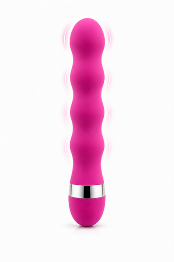 WaveTouch Precision – Vibrator Ondulat cu Intensitate Reglabilă, Silicon Premium, Fuchsia, TOY653-55