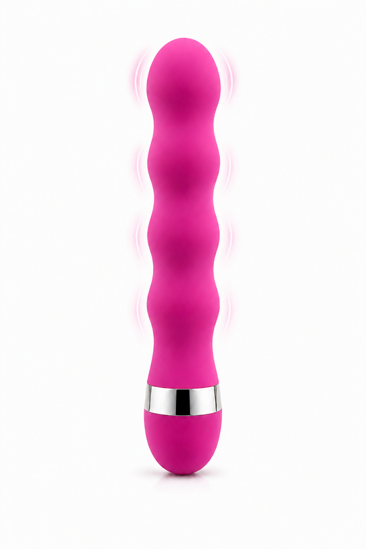 WaveTouch Precision – Vibrator Ondulat cu Intensitate Reglabilă, Silicon Premium, Fuchsia, TOY653-55