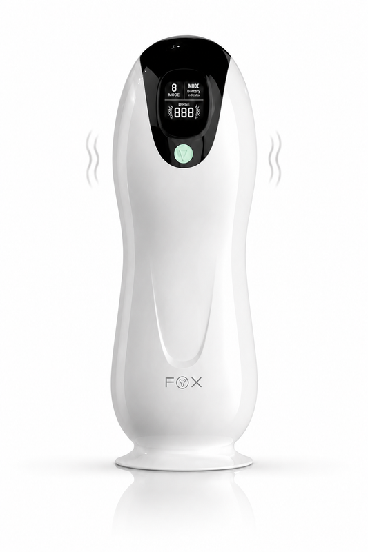 Fox Pulse Pro – Masturbator Electric Inteligent cu Vibrații, Canal Texturat 3D, Afișaj Electronic și Căști USB-C,  TOY670-2