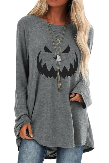 Μπλούζα casual με θέμα Halloween U658-18