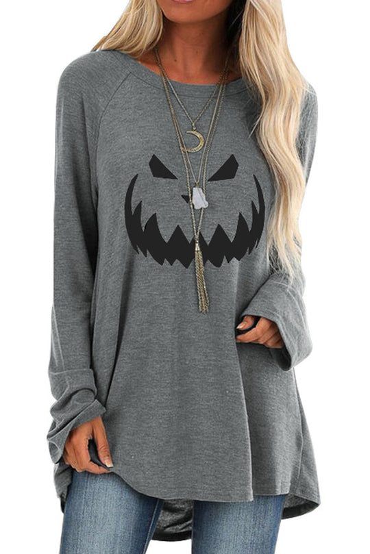 Μπλούζα casual με θέμα Halloween U658-18