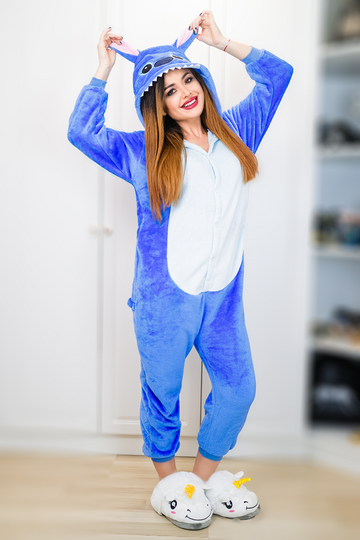PJM15-4 Ολόσωμη πιτζάμα kigurumi, σχέδιο Stitch