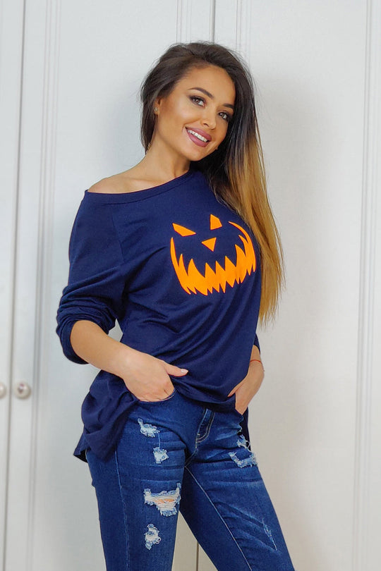 Μπλούζα casual με θέμα Halloween U658-44