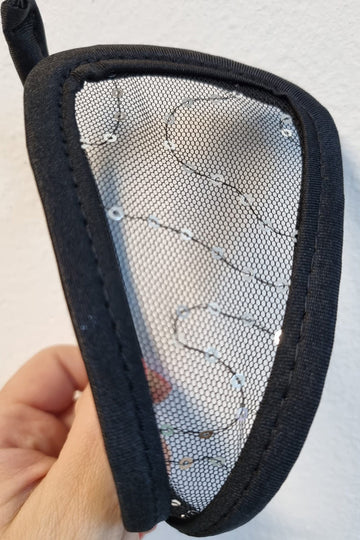 Chilot invizibil c-string din plasa fina cu paiete GS571-1