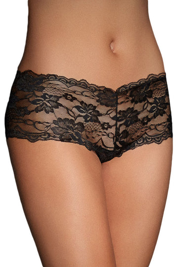 Boxeri sexy din dantela cu model floral GS877-1