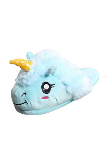 Papuci pufosi de casa in forma de unicorn PC4-411