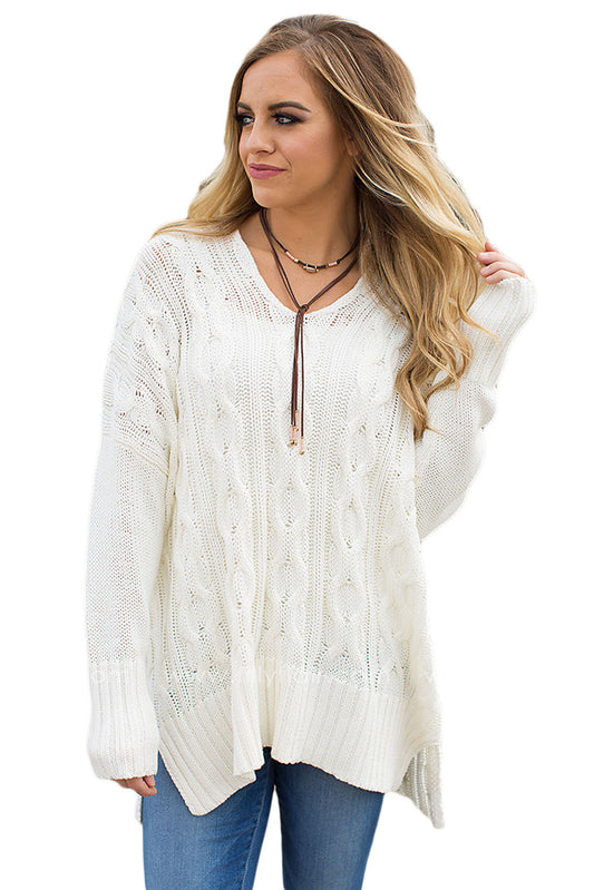 Πουλόβερ πλεκτό oversized casual A748-2