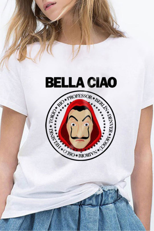 Μπλουζάκι casual BELLA CIAO "La Casa de Papel" A751-2