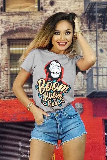 Casual μπλουζάκι BOOM BOOM CIAO "La Casa de Papel" A756-18
