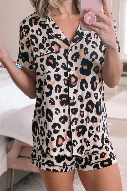Πιτζάμα 2 τεμαχίων με animal print B715-99