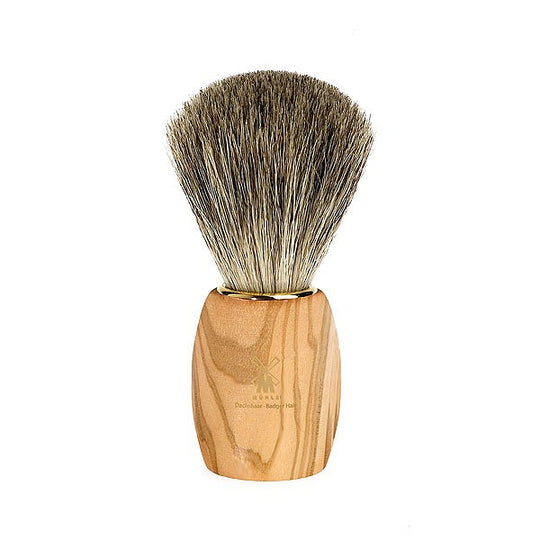 Πινέλο Ξυρίσματος Pure Badger, με τρίχα ασβού, λαβή από ξύλο ελιάς - 81H37