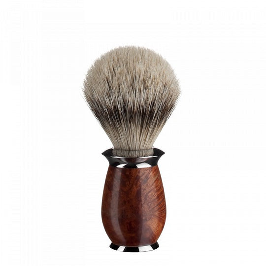 Πινέλο Ξυρίσματος Silvertip Badger, με τρίχωμα ασβού, λαβή από ξύλο αγριοτριανταφυλλιάς - 91H59