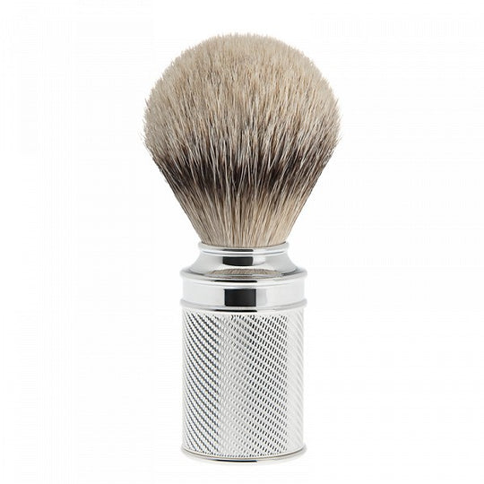 Πινέλο Ξυρίσματος Silvertip Badger, τρίχα ασβού, επιχρωμιωμένη λαβή