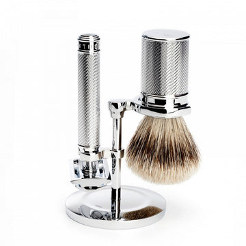 Σετ με κλασική ξυριστική μηχανή ασφαλείας Safety Razor - R89