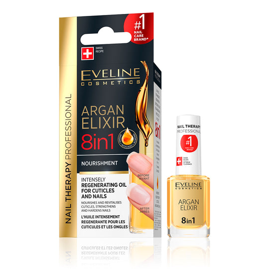 Θεραπεία Νυχιών Argan Elixir 8 σε 1 Eveline