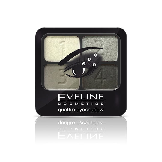 Σκιές ματιών Eveline Quattro Eyeshadows Smokey Eyes αρ. 3
