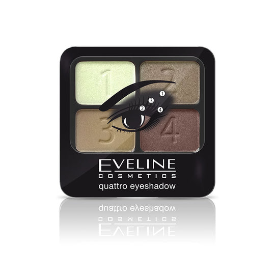 Σκιές ματιών Eveline Quattro Eyeshadows Smokey Eyes αρ. 4