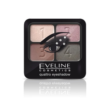 Σκιές ματιών Eveline Quattro Eyeshadows Smokey Eyes αρ. 2
