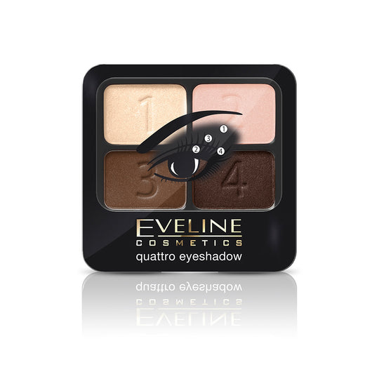 Σκιά ματιών Eveline Quattro Eyeshadows Smokey Eyes αρ. 5