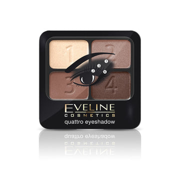 Σκιές ματιών Eveline Quattro Eyeshadows Smokey Eyes αρ. 6