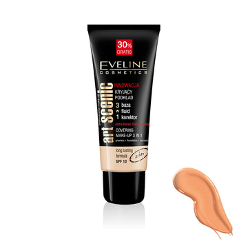 Κρέμα βάσης Eveline Art Scenic 3 σε 1 ζεστό μπεζ 40ml