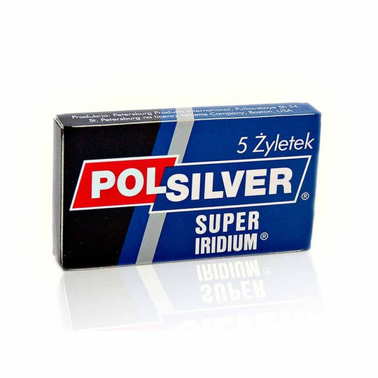 Ανταλλακτικές λεπίδες ξυραφιών Polsilver Super Iridium 5 τεμαχίων